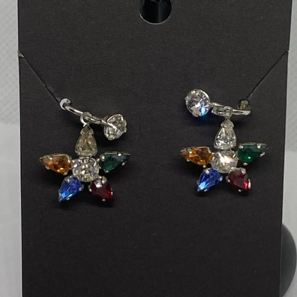 B. David Order of the‎ Eastern Star Clip Silver Fashion Earrings